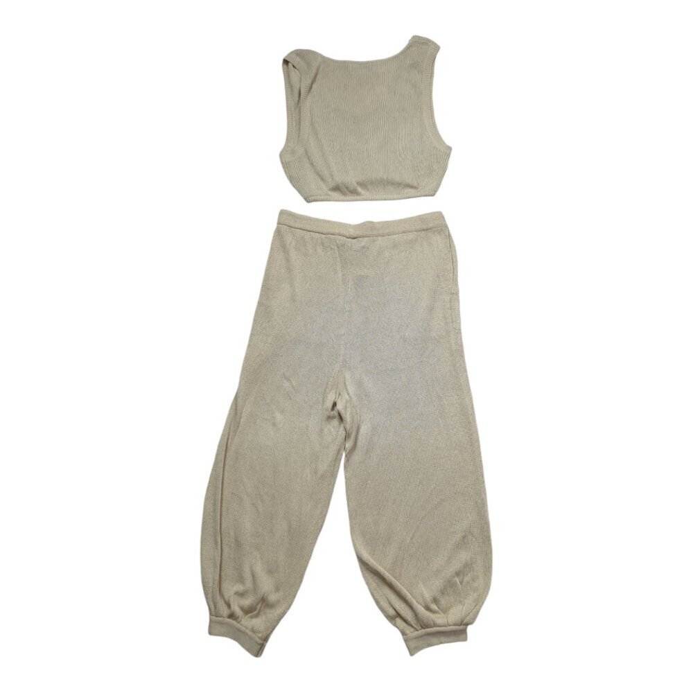 Free People Women's Jumpsuit and top Tan Color Size XL  Two Pieces - Picture 2 of 12